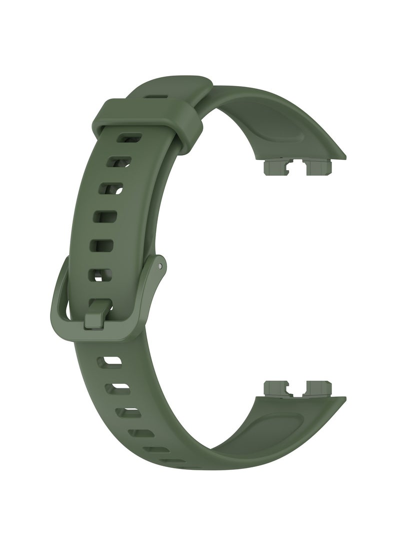 3-Pieces Classic Silicone band Huawei Band 8，Replacement Band Strap Wristband Sport Band，for For Huawei Band 8/Huawei Band 9，waterproof, sweat resistant, comfortable to wear (White/Black/Green) - Image 4