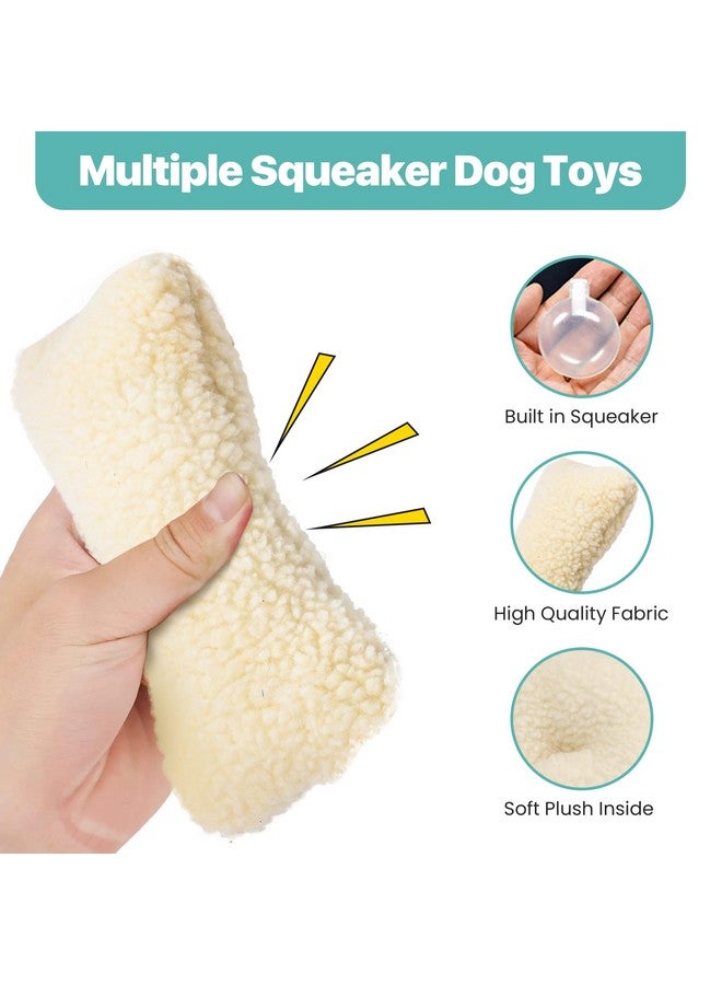 سبوت ألعاب كلاب من الصوف الناعم للغاية من إنتاج شركة Ethical Products - لعبة كلاب مهدئة مع صرير للكلاب الصغيرة والجراء - ألعاب كلاب كبيرة - لعبة مضغ صرير تفاعلية للكلاب - عظمة صغيرة، كريمي - Image 2