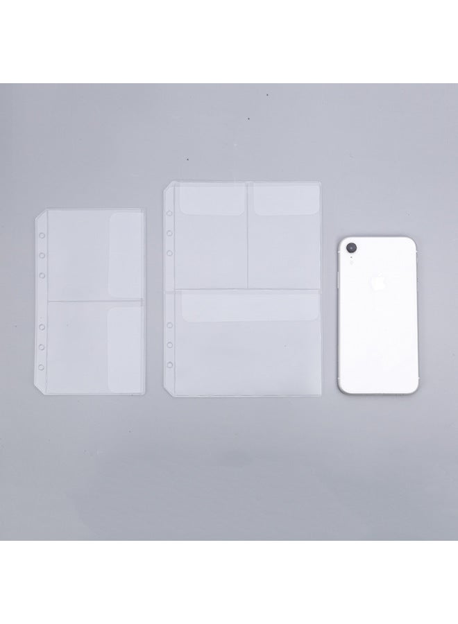 YR A5a6pvc Six-hole Frosted Loose-leaf Storage Bag, Certificate Sticker, Bill, Business Card Book, Card Bag, Standard Hole Pocket - Image 2