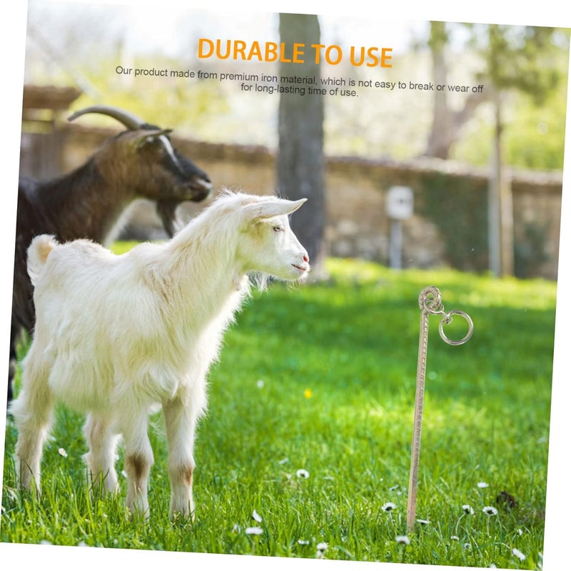 Heavy Duty Livestock Tie Out Stake for Cattle Sheep Dogs Camping Tent Outdoor Use - Image 5