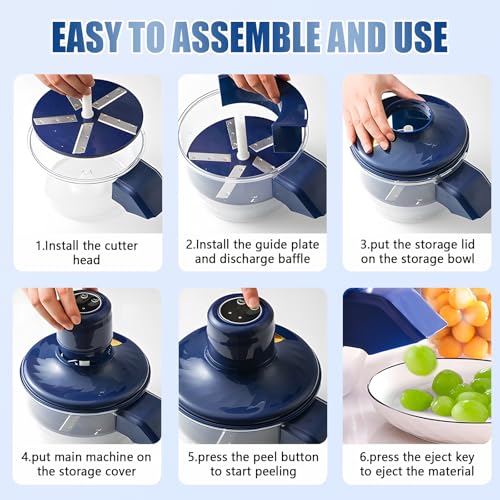 Bivpreom Automatic Peeling Machine，Electric Peeler For Garlic、Grape、Fruits And Vegetables - Image 4