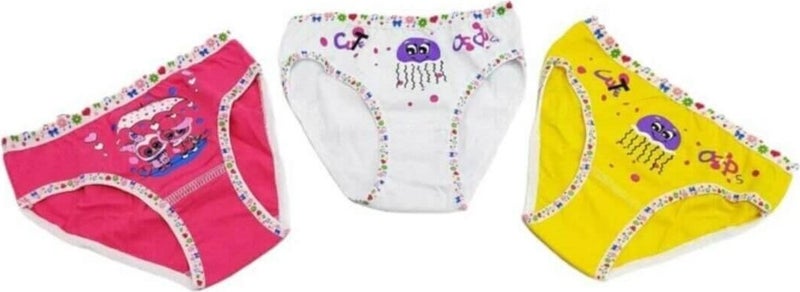 Tutku Passion 3 Pack Elastane Printed Girls Panties - Image 5