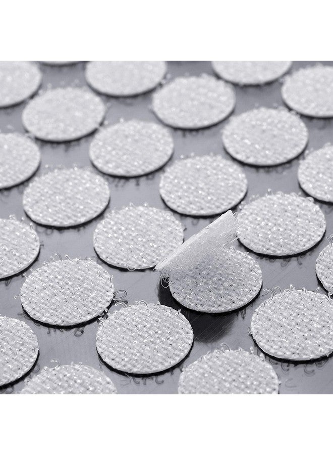 جانيون JANYUN 2016 قطعة 2/5 بوصة 10 مم شريط لاصق ذاتي النقاط بقطر خلفي لاصق بخطاف وحلقة مع شرائط لاصقة بيضاء للمدرسة والفصول الدراسية والمكتب والمنزل (10 مم) - Image 4