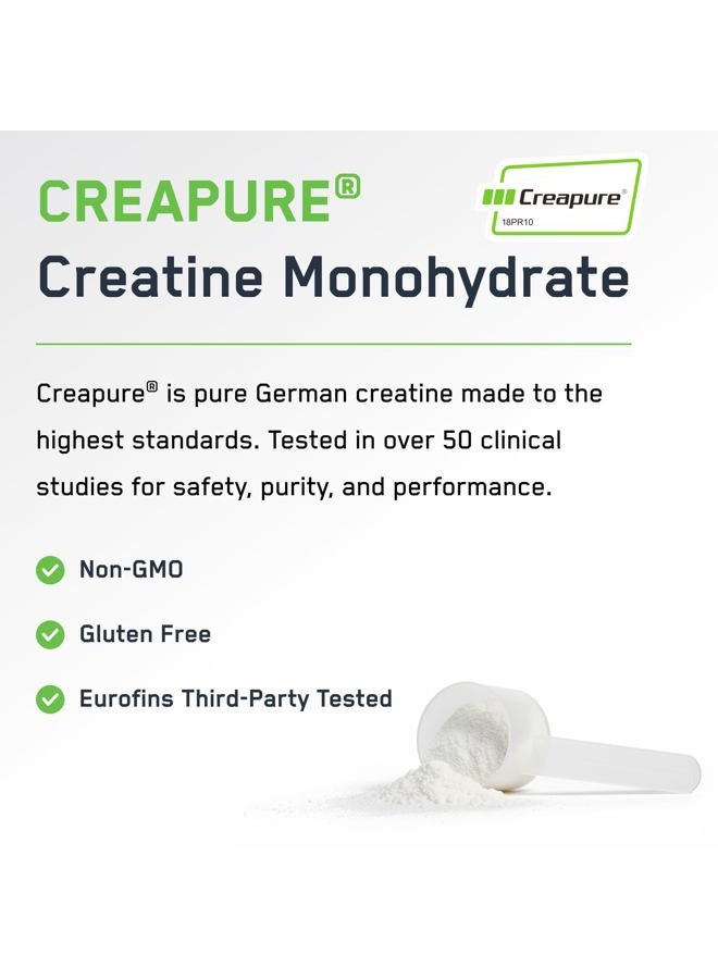 SteelFit Creapure Creatine Monohydrate Powder, Unflavored - German Micronized Creatine Powder for Men & Women - Gym Workout Nutritional Supplements for Muscle Gain, Brain Health & Strength Building - Image 3