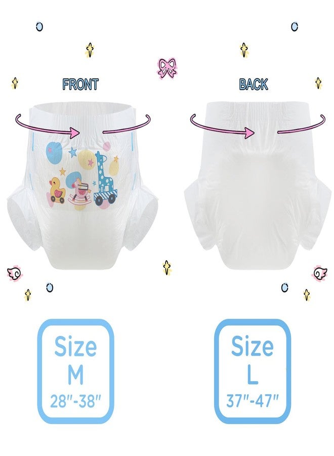 CutiePlusU Disposable Diaper Sample 3 Piece Maximum Overnight Absorbency- White (Medium 28"-38" - Image 4