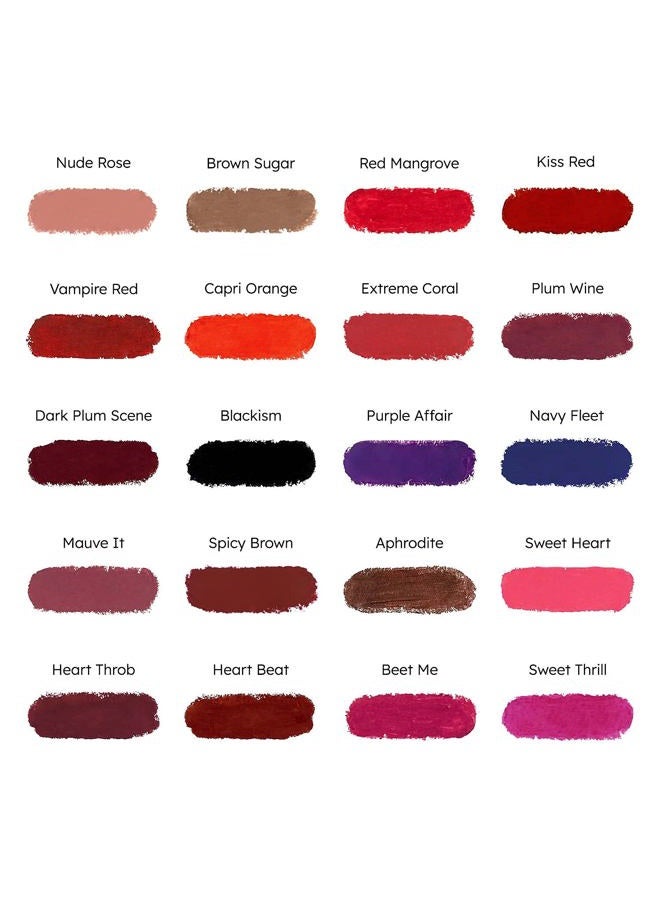 Ruby Kisses أحمر شفاه، لمسة مطفية، طويل الأمد، عالي الصبغة، تطبيق سلس، تغطية كاملة لمكياج الشفاه للنساء والرجال (مشهد البرقوق الداكن) - Image 5