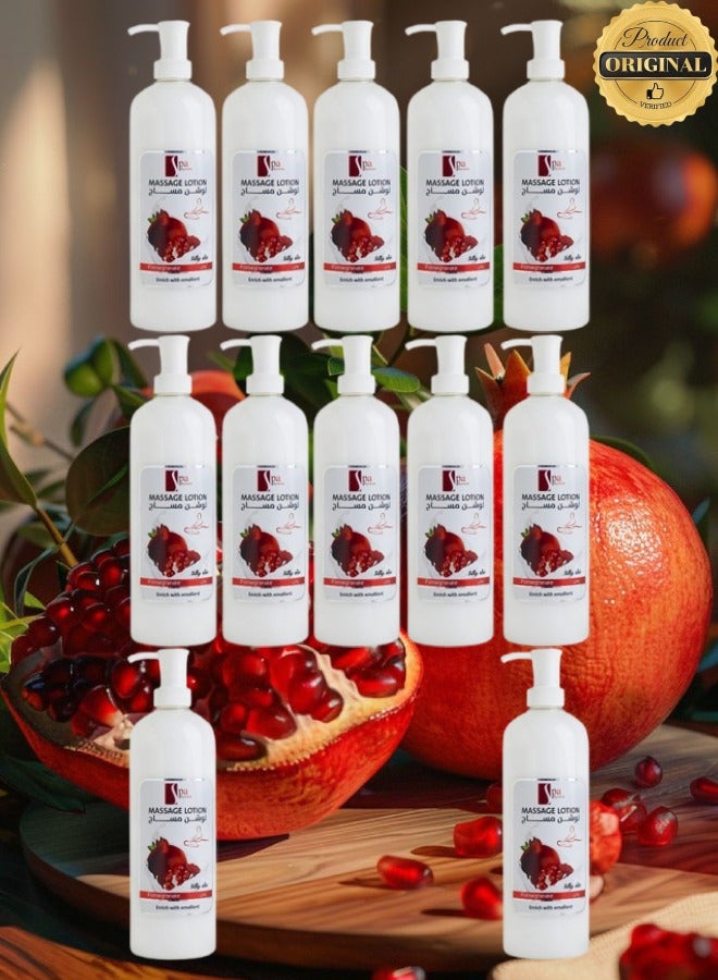 Spa System 12 Pieces Massage Lotion Pomegranate Enrich With Emollient - Image 1