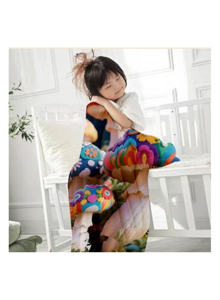 عام بطانية رقيقة من الفانيلا الكرتونية للأطفال أو الطلاب (دافئة ومريحة ومناسبة للنوم والألعاب) 100 سم * 150 سم - Image 3