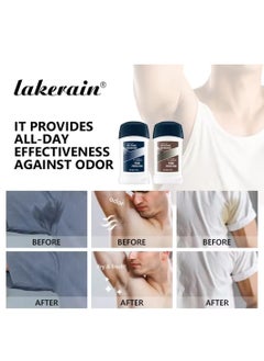 lakerain Dry Fresh Deodorant Musk Anti White Marks and No Yellow Stains on Clothing Long Lasting Sweat and Oduor 72H Protection Dry Deodorant for Armpit and Other Parts Oduor Control Cream 02  - Image 2