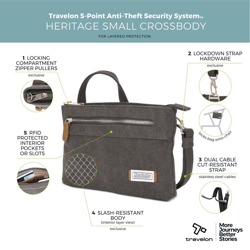 Travelon Anti-Theft Heritage Small Crossbody - Image 3