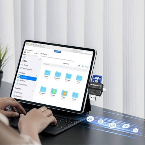 Kinsound 5 in 1 SD & TF Card Reader for iPhone with Type-C, Lighting & USB Ports, Memory Card Reader Compatible with TF, SD, SDHC, SDXC, MMC, RS-MMC, Micro SDXC for iPhone & Android Phone - Image 3