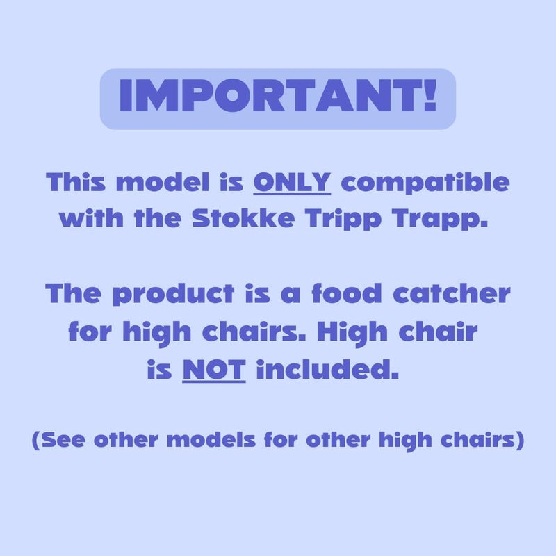 CATCHY -Food Catcher-Compatible with Stokke Tripp Trapp High Chair +11 Other High Chairs-Highchair Sold Separately-Baby & Toddler Food & Mess Catcher-Premium Linen Inspired -Under High Chair Accessory - Image 2