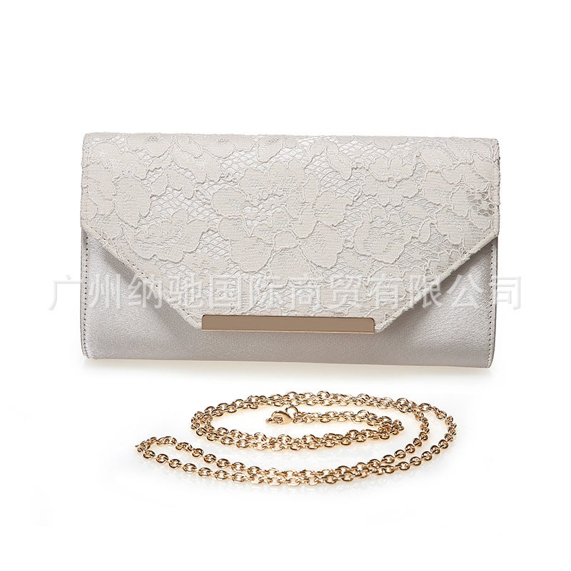 E-Commerce Evening Bag Fashion Clutch Bag All-Match Dress Full Crossbody Shoulder Bag Bridal Bag High-End Banquet Bag - Image 1