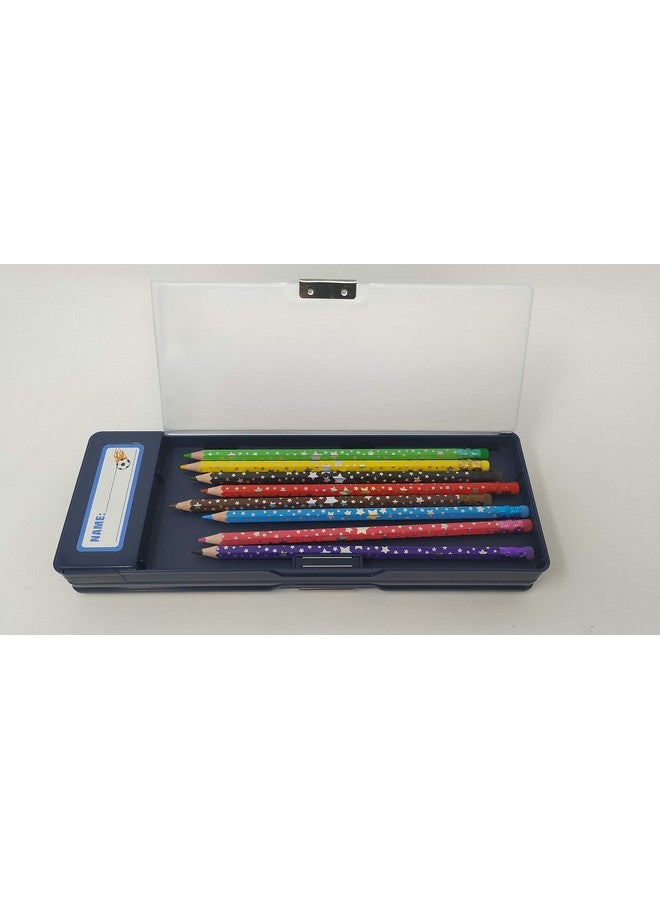 Hot Focus Sport Multifunction Pencil Case,Pencil Box For Boys. 2 Compartments Unique Stationery Set W/Pop Out Calculator And Pencil Sharpener. Best Back To School Gift Set For Kids, Boy & Teen. - Image 5