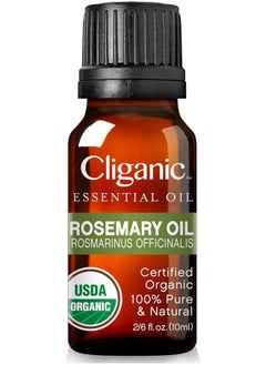 Cliganic Organic Rosemary Essential Oil, 100% Pure Natural Undiluted, for Aromatherapy, Non-GMO Verified  - Image 1