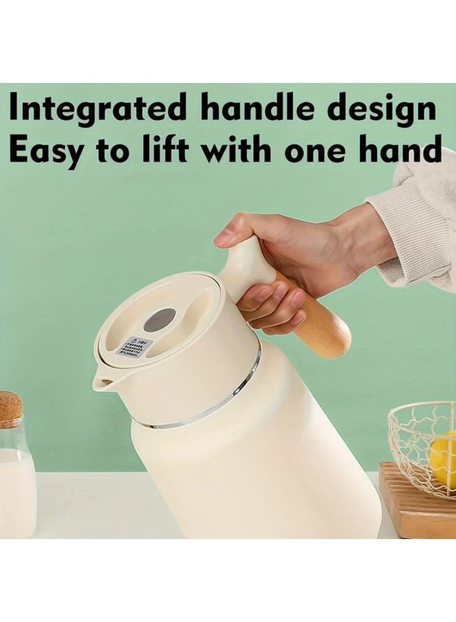 أخضر فاتح 1500 مل إبريق قهوة معزول من الفولاذ المقاوم للصدأ بجدار مزدوج مفرغ حراري للاستخدام المنزلي والمكتبي - Image 5
