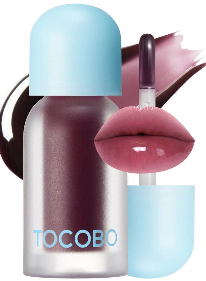 Tocobo زيت شفاه توكوبو جوسي بيري بلومبينغ 03 كرز أسود – زيت شفاه كوري نباتي مرطب مع زيوت نباتية لمظهر لامع عالي - تركيبة غير لزجة تناسب جميع ألوان البشرة، 0.12 أونصة سائلة. - Image 1