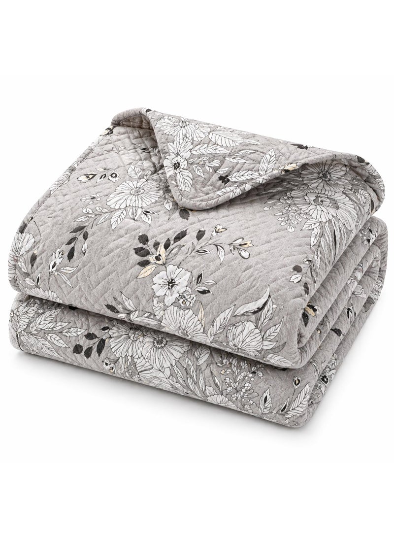 MingLi Luxury 6-Piece Double Bedding Set – Soft Summer Comforter 250×230 cm – Elegant Floral Design with Bedsheet and Pillowcases – Cool, Breathable Fabric for a Comfortable Sleep - Image 5