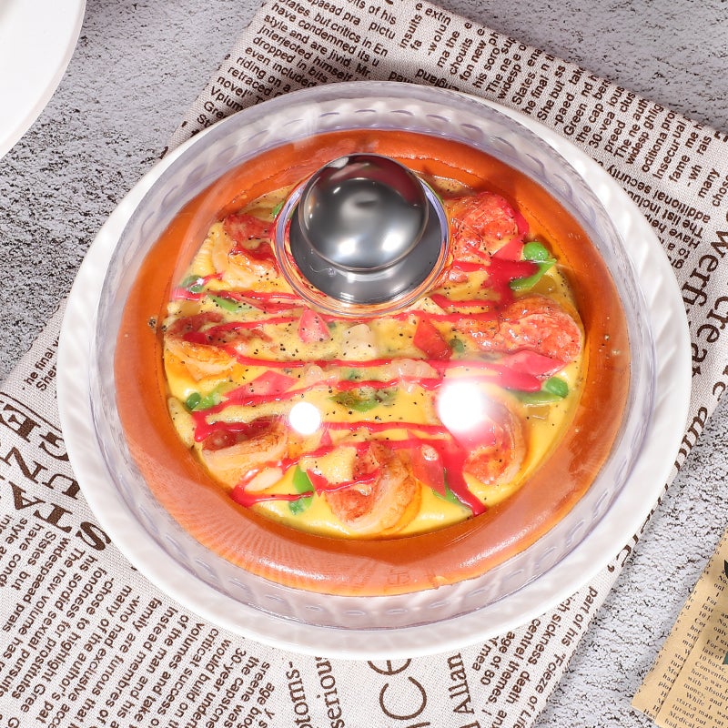 4 Pcs Food Dome Covers Cake Dome Covers with Handles Clear Cake Serving Dome Decorative Cake Lids Food Protectors - Image 4