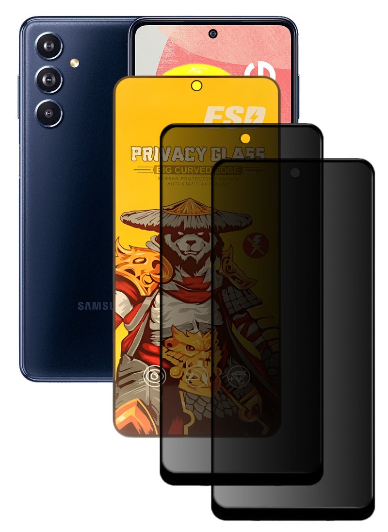 ESD 2 Pieces Tempered Dustproof Privacy Glass Screen Protector Compatible For Samsung Galaxy F54 5G - Image 1