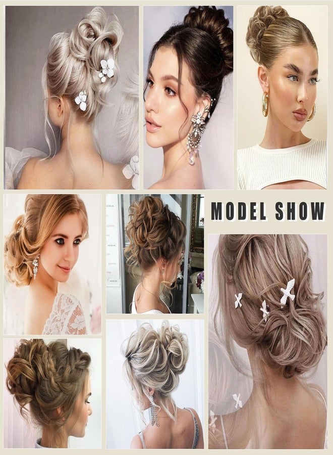 WZNBBOY Claw Clip Messy Bun Hair Piece Curly Wavy Faux Hair Bun Extensions Synthetic Chignon Tousled Updo Hair Scrunchie Claw Clip Ponytail Hairpieces for Women - Image 5
