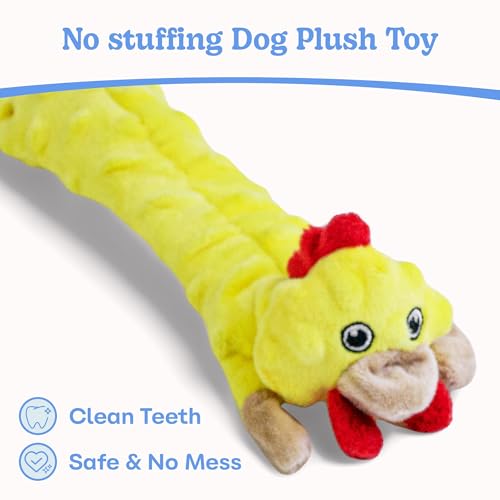SHARLOVY Dog Squeaky Toys 5 Pack Bubble Plush Puppy Teething Pet Toys Crinkle No Stuffing Animals Dog Toy Doggies Chew for Large Small Medium Breeds - Image 3