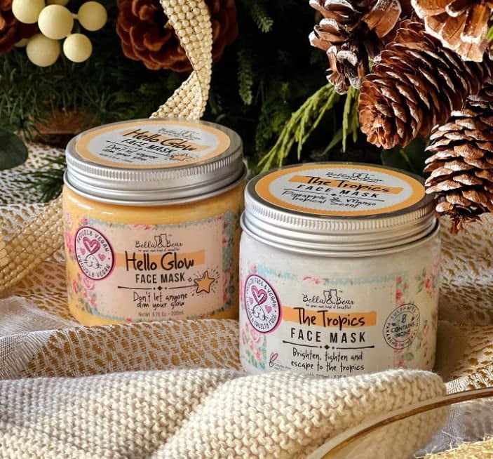 Bella and Bear Bella & Bear Hello Glow Face Mask for refining and brightening - Vegan - 6.7oz - Image 3