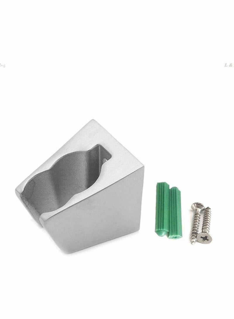 Shower Bracket, Stainless Steel Seat Nozzle Bathroom Adjustable Holder, Head Base Accessories, Color (Silver), Dimension app.4.3 x 3.1cm  - Image 4
