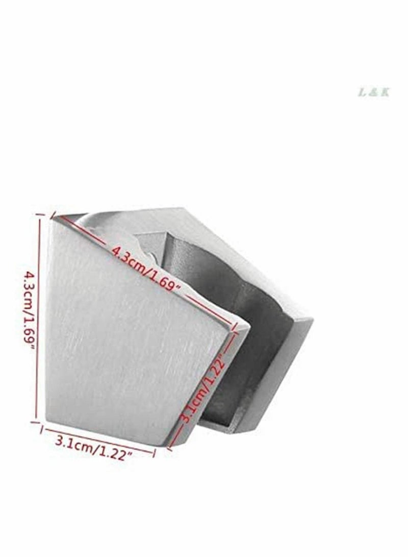 Shower Bracket, Stainless Steel Seat Nozzle Bathroom Adjustable Holder, Head Base Accessories, Color (Silver), Dimension app.4.3 x 3.1cm  - Image 2