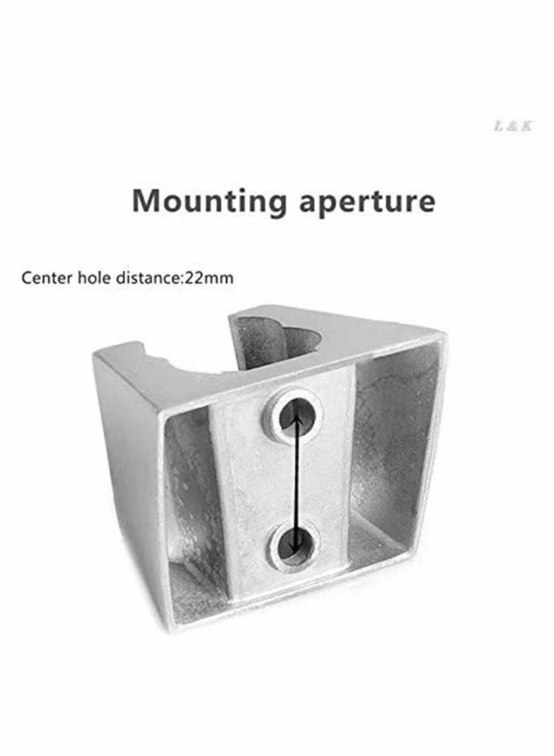 Shower Bracket, Stainless Steel Seat Nozzle Bathroom Adjustable Holder, Head Base Accessories, Color (Silver), Dimension app.4.3 x 3.1cm  - Image 3