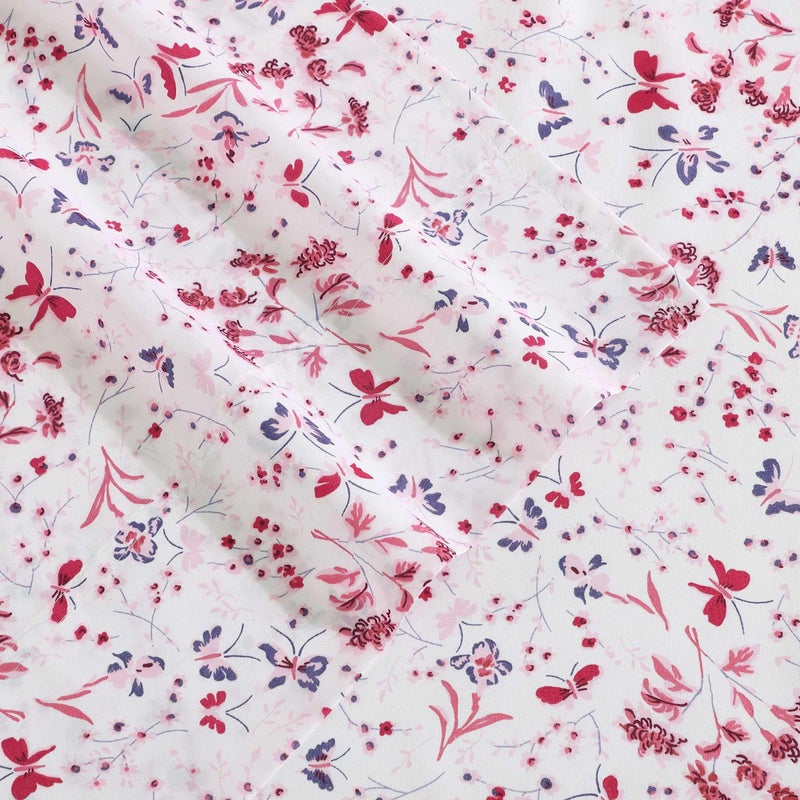 Betsey Johnson - Twin XL Sheet Set  Soft & Lightweight Bedding  Fade & Wrinkle Resistant  Floral Home Decor (Mystic Garden Pink  Twin XL) - Image 4