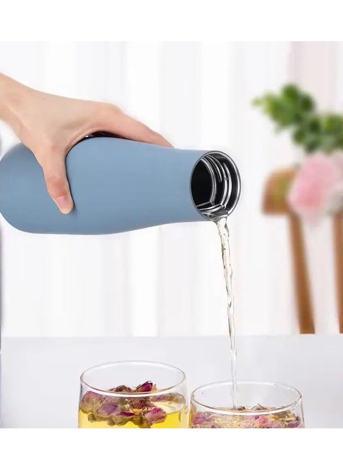 كيوشوب زجاجة حرارية متنقلة  من كيوشوب®️ – مثالية للسفر والعمل زجاجة حرارية فائقة العزل للحفاظ على مشروبك طازجاً للراحة أينما كنت  - Image 2