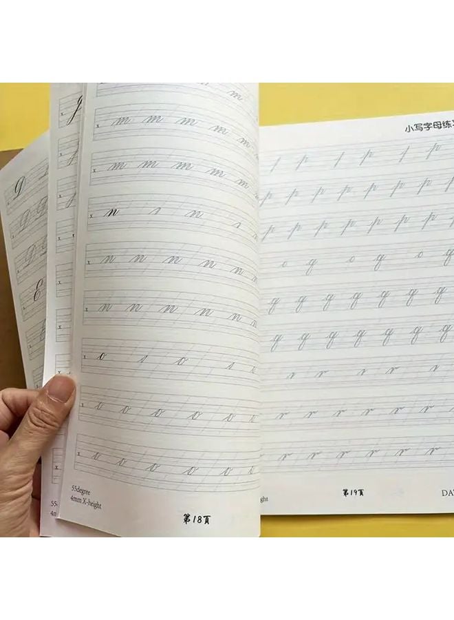 A4 Size English Handwriting Practice Book Cursive Print Tracing Workbook 1pc - Image 4