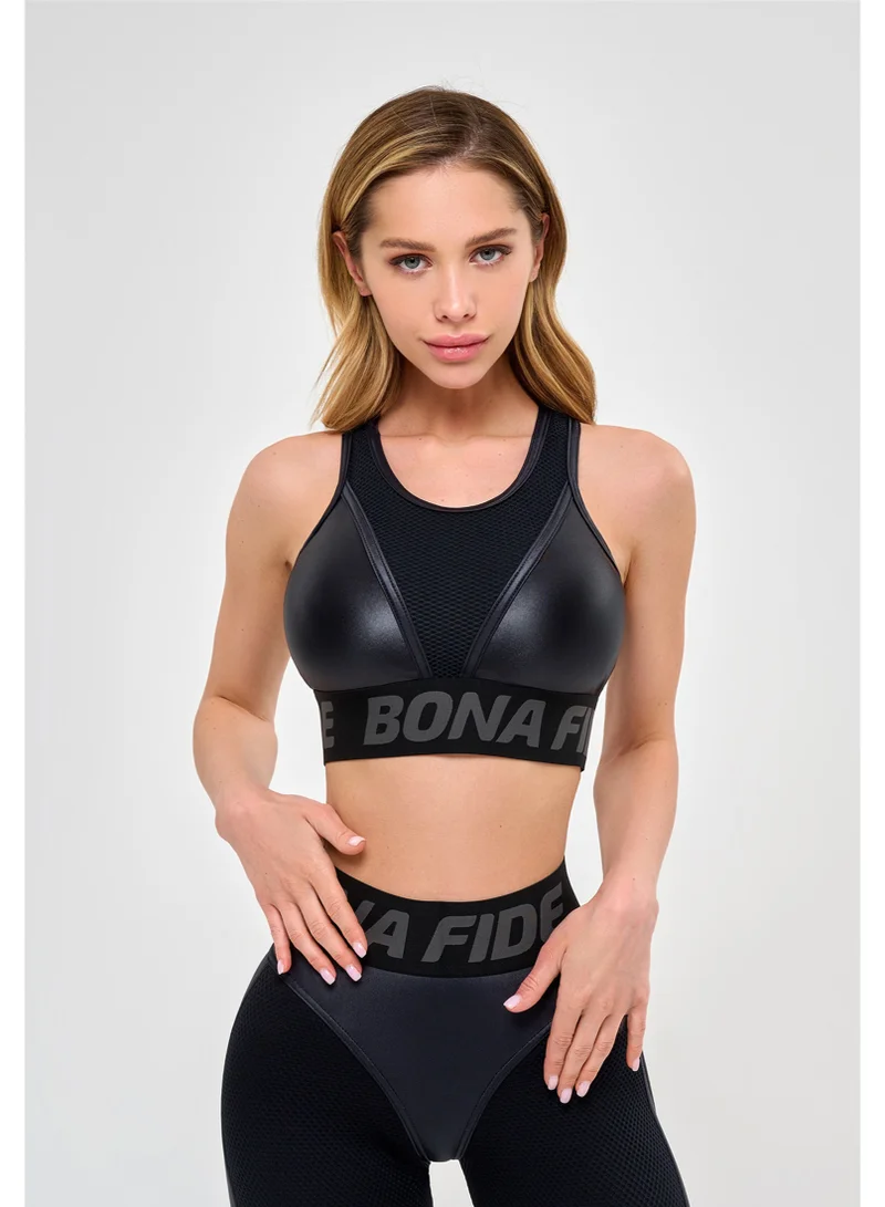 Bona Fide Black Top High Support Sports Bra for Women | Best Price UAE