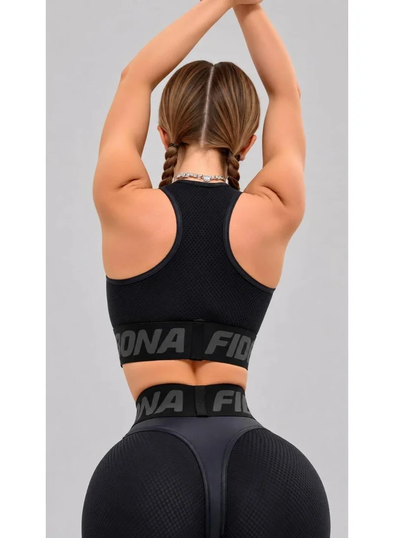 Bona Fide Black Top High Support Sports Bra for Women | Best Price UAE