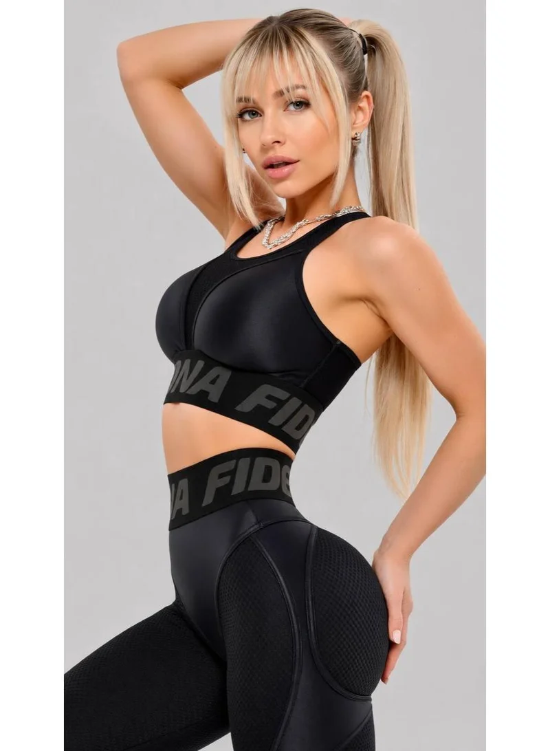 Bona Fide Black Top High Support Sports Bra for Women | Best Price UAE