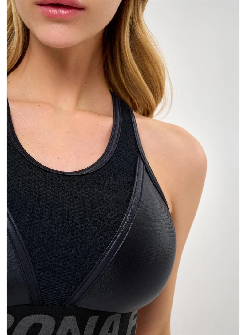 Bona Fide Black Top High Support Sports Bra for Women | Best Price UAE