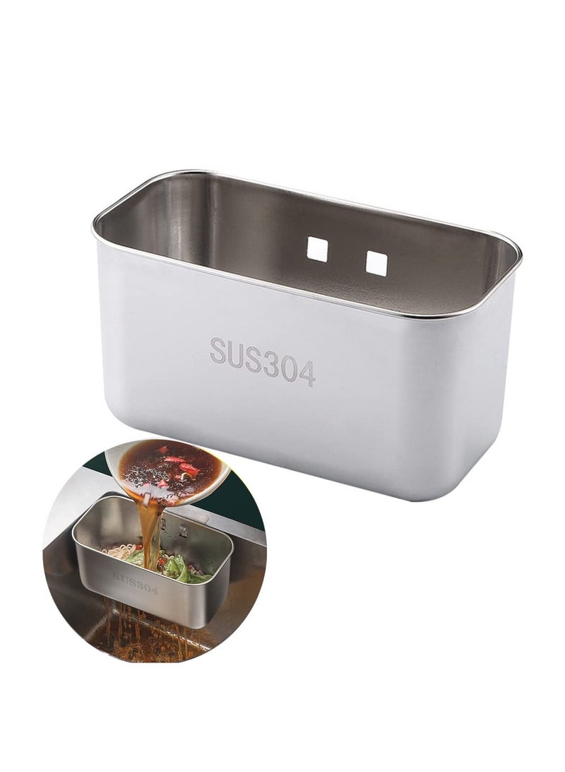 Excefore Stainless Steel Sink Strainer Basket,Multifunction Sink Strainer Kitchen Food Catcher for Filter Kitchen Waste and Wash Vegetables Fruits (square silver) - Image 1