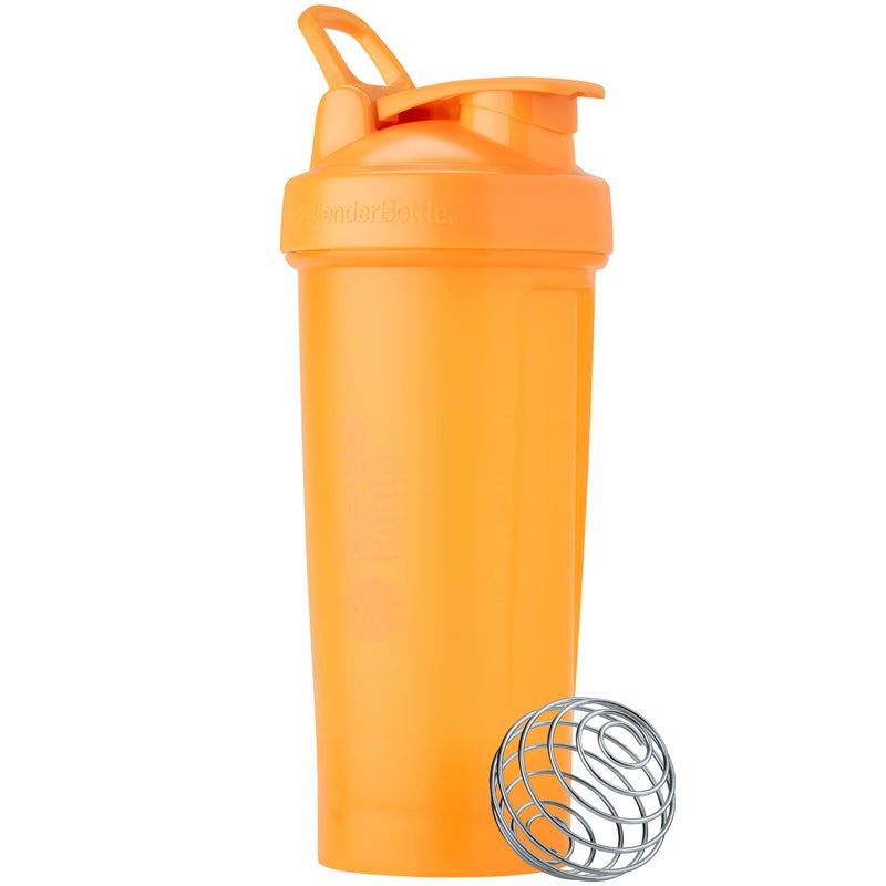BlenderBottle زجاجة خلط بلندر بوتل كلاسيك V2 مثالية لمخفوقات البروتين وما قبل التمرين، 28 أونصة، مانجو - Image 1