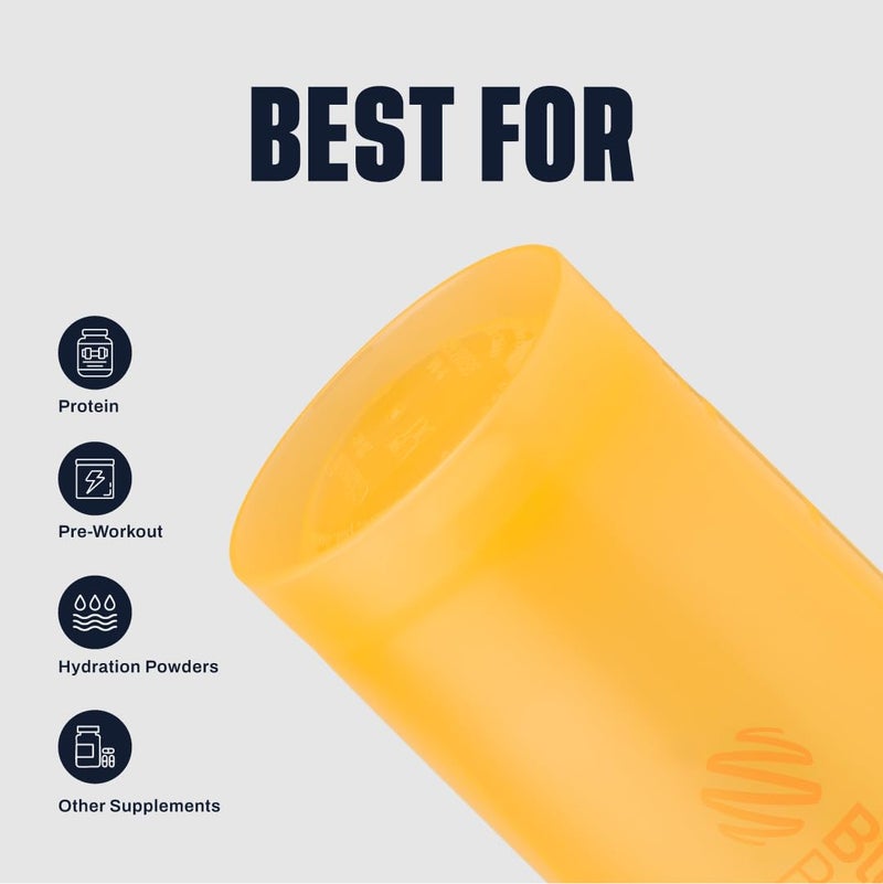 BlenderBottle زجاجة خلط بلندر بوتل كلاسيك V2 مثالية لمخفوقات البروتين وما قبل التمرين، 28 أونصة، مانجو - Image 4