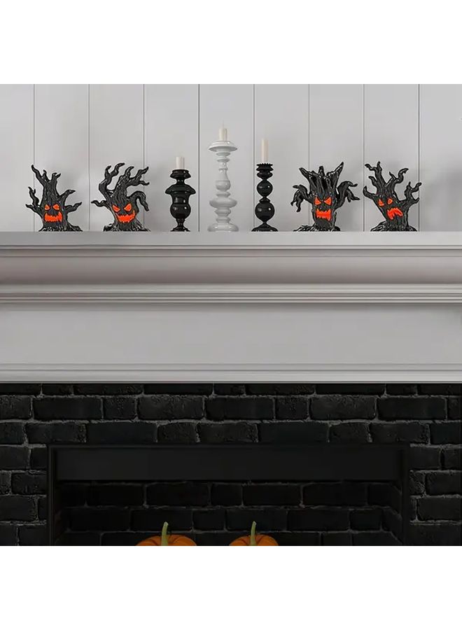 Polychrome Halloween Miniature Decorations Ghost Figurine Mini Tree For Garden Bonsai - Image 5