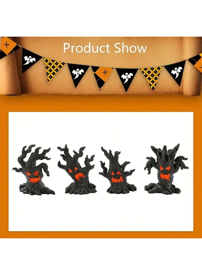 Polychrome Halloween Miniature Decorations Ghost Figurine Mini Tree For Garden Bonsai - Image 2
