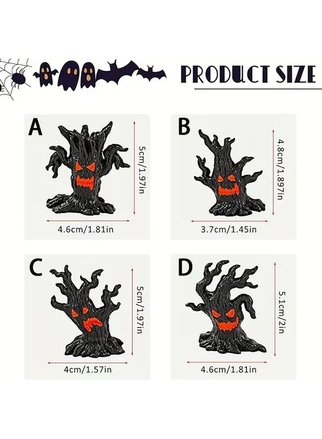 Polychrome Halloween Miniature Decorations Ghost Figurine Mini Tree For Garden Bonsai - Image 3