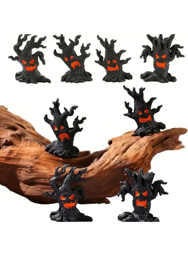 Polychrome Halloween Miniature Decorations Ghost Figurine Mini Tree For Garden Bonsai - Image 1