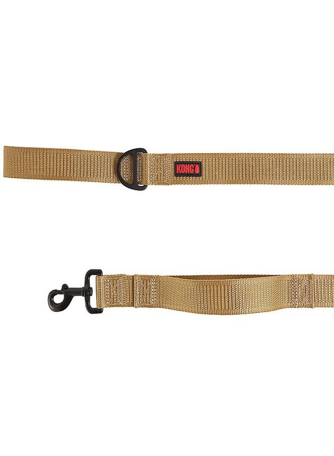 KONG Max HD Traffic Handle Ultra Durable Quick Control Leash 6' (Tan) - Image 1