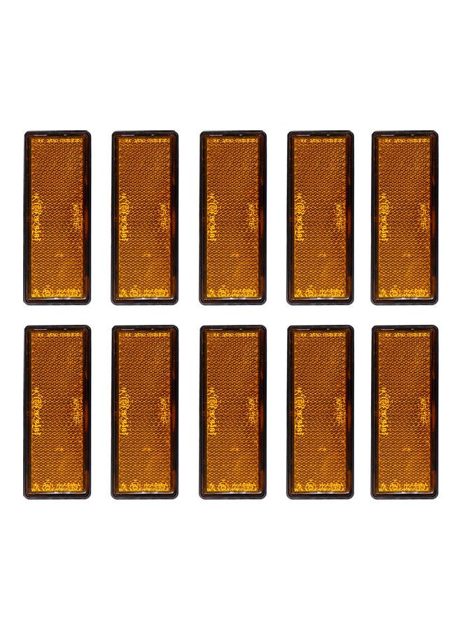 Loquat 10-Piece Rectangular Adhesive Rear Reflector - Image 1