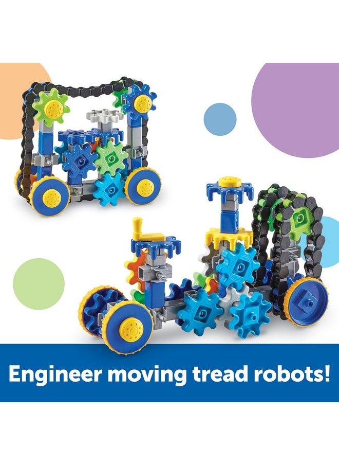 Learning Resources - Gears! Gears! Gears! Treadmobiles Building Set Stem Toys Develops Early Engineering Skills 108 Pieces Ages 5+ - Image 1