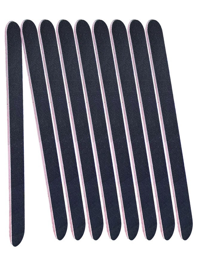 Transun Moo Nail Files Bulk, 9 Pack 7 Inches Disposable Double Sided 100/180 Grit Emery Boards Manicure Pedicure Tools(9) - Image 1