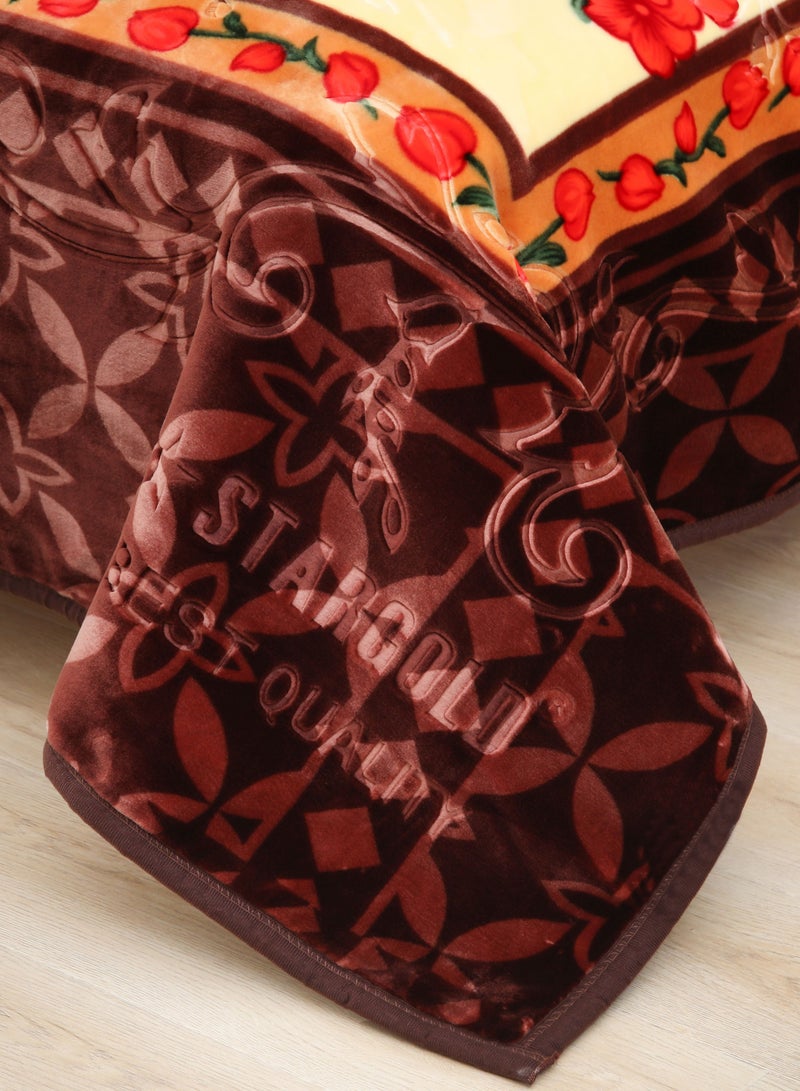 Stargold 2 Ply embossed super soft printed raschel blanket warm and comfortable to sleep 15 lbs  - Image 5