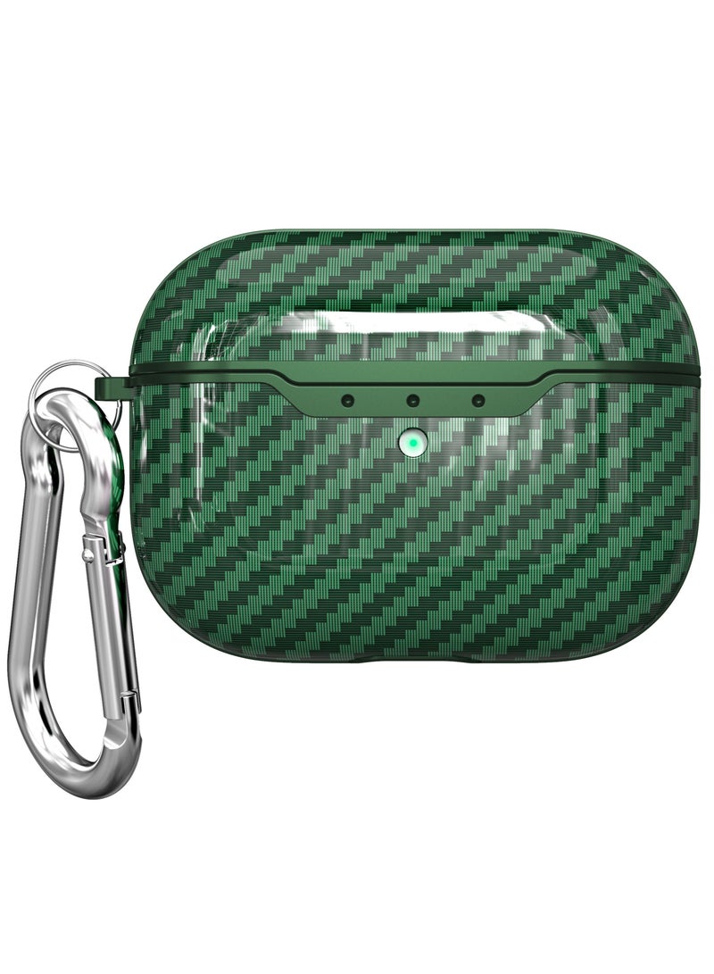 Contex Ultra Thin Carbon Fiber Texture Shockproof Protective Case for Airpods 3 - Green - Image 1